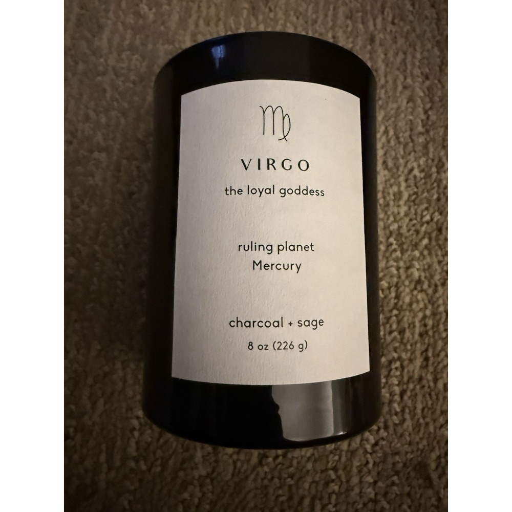 ✨‎ NEW Zodiac Sign Scented Candle – Virgo  ✨ Charcoal & Sage